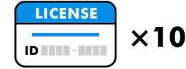 スマホ10台接続ライセンスID